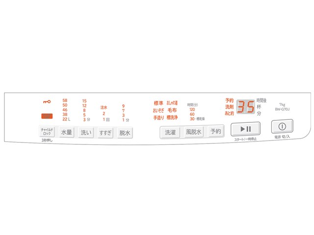 高年式 日立 ビートウォッシュ BW-G70J 2024y 分解クリーニング済
