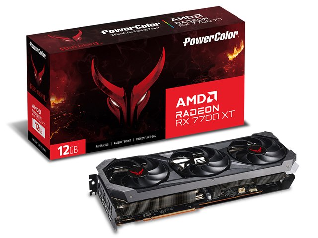 PowerColor Red Devil AMD Radeon RX 7700 XT 12GB GDDR6 RX7700XT 12G