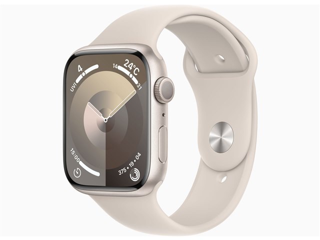 Apple Watch Series 9 GPSモデル 45mm MR963J/A [スターライトスポーツ 