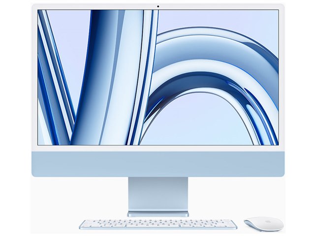 iMac 24インチ ブルー ディスプレイ - Macデスクトップ