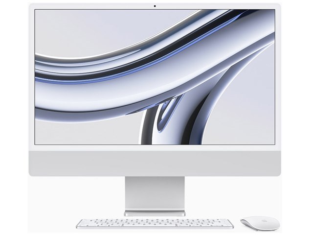 iMac 24インチ Retina 4.5Kディスプレイモデル MQRK3J/A [シルバー]の 