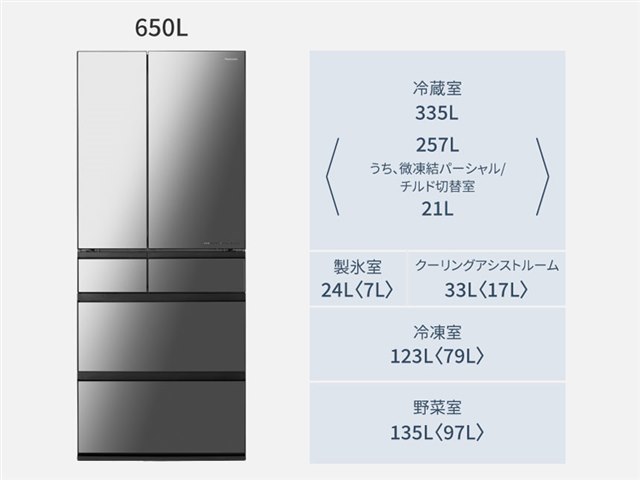 NR-F65WX1-X [オニキスミラー]の製品画像 - 価格.com