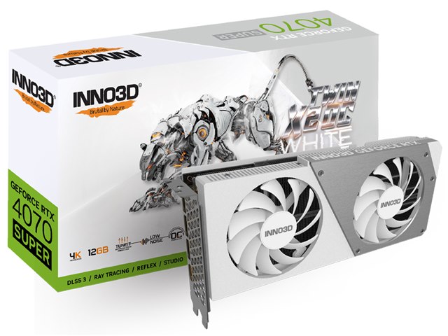 GeForce RTX 4070 SUPER TWIN X2 OC WHITE N407S2-126XX-186162W