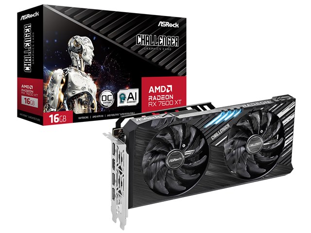 グラフィックボード・グラボ・ビデオカード AMD Radeon RX 7600 XT 16GB Radeon RX 7600 XT Challenger 16GB OC [PCIExp 16GB]の製品画像