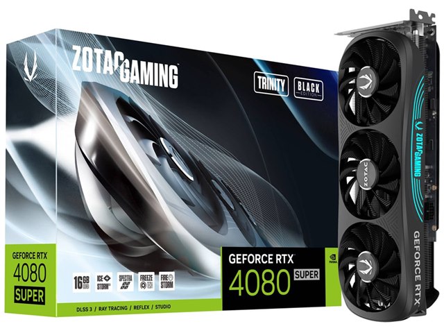 ZOTAC GAMING GeForce RTX 4080 SUPER Trinity Black Edition 16GB