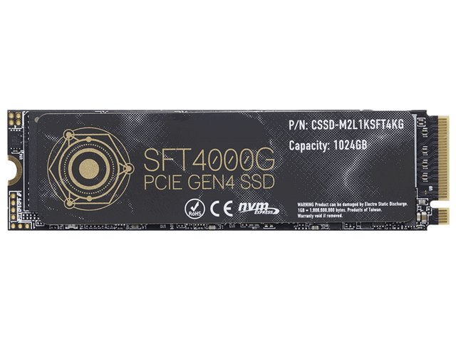 PCパーツ S40FT4000G CSSD-M2L4KSFT4KG SFT4000G CSSD-M2L1KSFT4KGの製品画像 - 価格.com