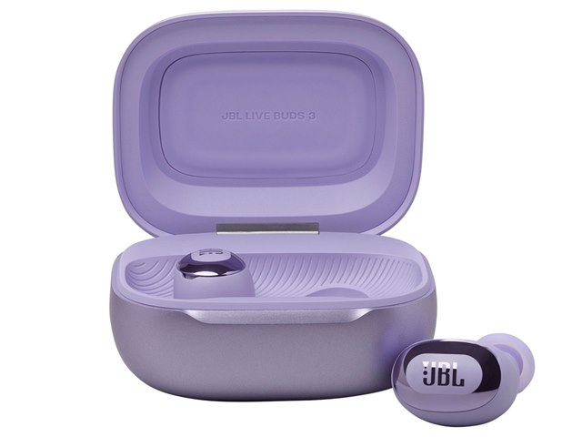 JBL LIVE BUDS 3 パープル　ワイヤレスイヤホン JBL Live Buds 3 Noise-Cancelling Earbuds with Smart Case