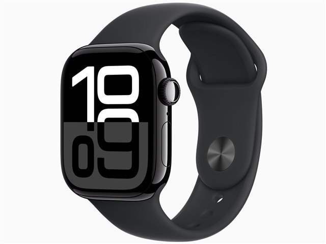 Apple Watch Series 10 GPSモデル 42mm MWWE3J/A [ジェットブラック 