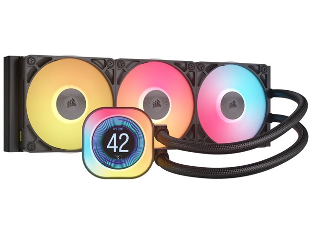 iCUE LINK TITAN 360 RX RGB LCD CW-9061023-WW [�u���b�N]