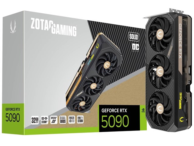 ZOTAC GAMING GeForce RTX 5090 SOLID OC ZT-B50900J-10P [PCIExp 32GB