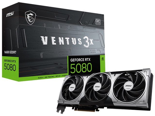 GeForce RTX 5080 16G VENTUS 3X OC [PCIExp 16GB]