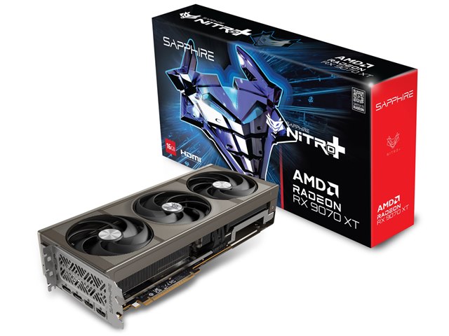 正規 Radeon NITRO+ SAPPHIRE RX GDDR6 16GB OC GAMING XT 9070 グラフィックボード・グラボ・ビデオカード