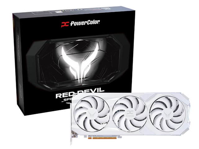 PowerColor Red Devil Spectral White AMD Radeon RX 9070 XT 16GB