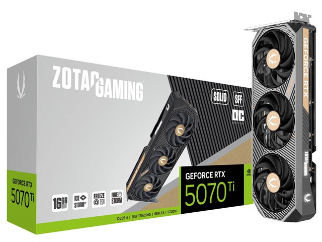 ZOTAC GAMING GeForce RTX 5070 Ti SOLID SFF OC ZT-B50710J3-10P [PCIExp 16GB]