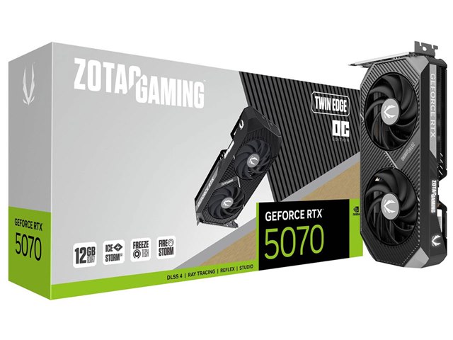 ZOTAC GAMING GeForce RTX 5070 Twin Edge OC ZT-B50700H-10P [PCIExp