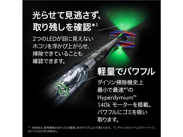 Dyson PencilVac Fluffycones SV50 FC [マットブラック]の製品画像