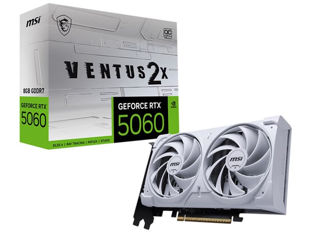 GeForce RTX 5060 8G VENTUS 2X OC WHITE [PCIExp 8GB]