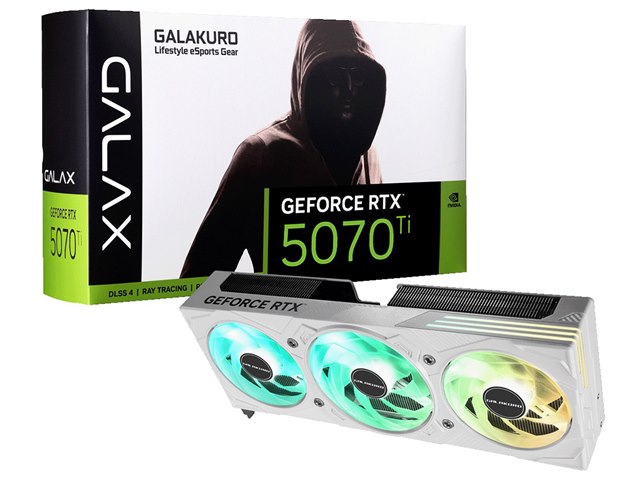 グラフィックボード・グラボ・ビデオカード RTX5070 Ti GK-RTX5070Ti-E16GB/WHITE/TP2 GK-RTX5070Ti-E16GB/WHITE/TP2 [PCIExp 16GB]の製品画像 - 価格.com