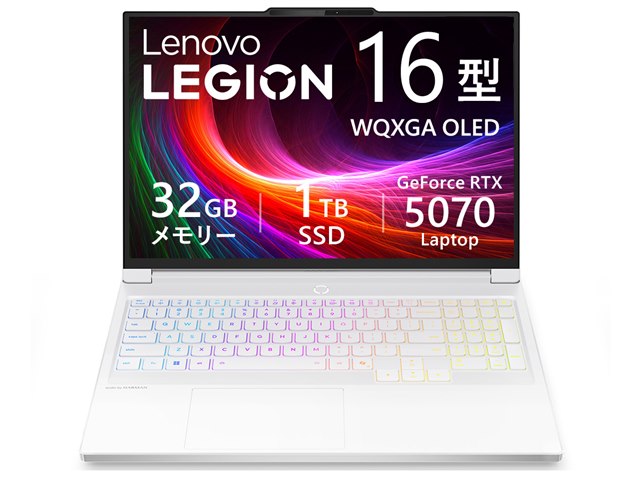 Legion 7i Gen 10 Core Ultra 9 275HX�ERTX 5070�E32GB�������[�E1TB SSD�E16�^WQXGA�EOLED���� 83KYCTO1WW [�O���C�V���[�z���C�g]