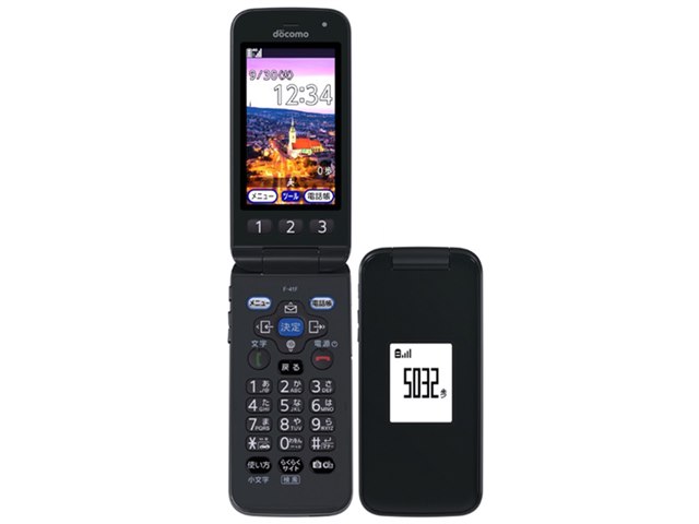 docomo らくらくホン F-41F　ネイビー　本体　充電台＆充電器付き docomo らくらくホン F-41F ネイビー 本体 充電台＆充電器付き - メルカリ