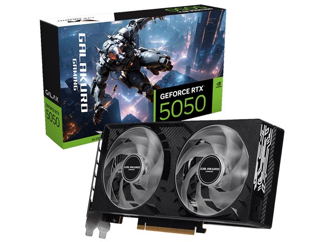 グラフィックボード・グラボ・ビデオカード GALAKURO GAMING GG-RTX3050-8GB GALAKURO GAMING、「GeForce RTX 3050」を搭載したビデオカード