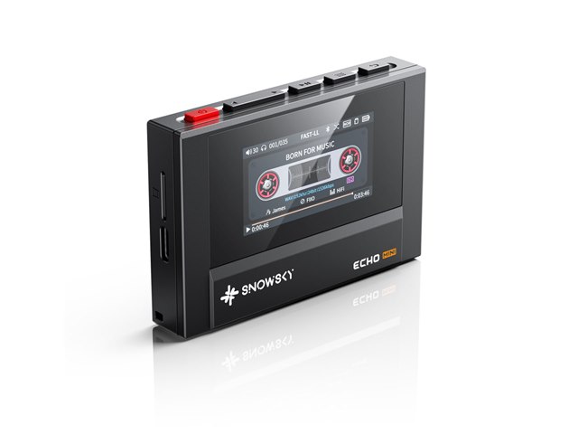 SKY ECHO MINI 高解像度音楽プレーヤー レビュー】カセットプレイヤー風音楽プレイヤー『Fiio Snowsky