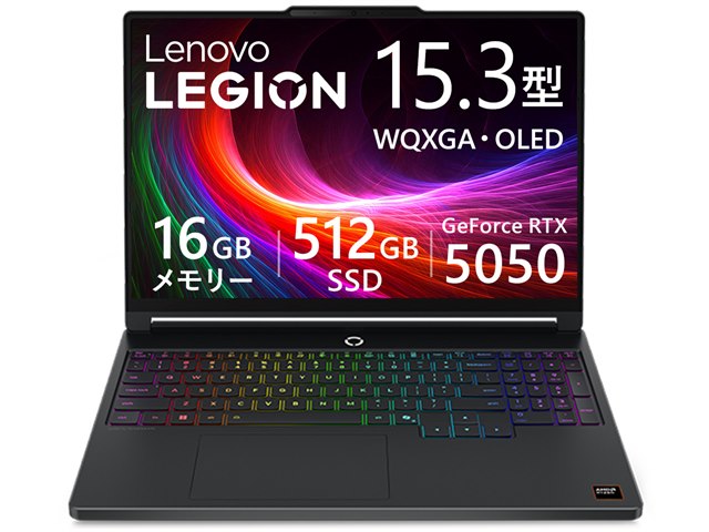 Legion 5a Gen 11 Ryzen 7 250�E16GB�������[�E512GB SSD�ERTX 5050�E15.3�^WQXGA�EOLED���� [1�N��Legion Ultimate Support�t] 83Q7CTO1WW [�G�N���v�X�u���b�N]
