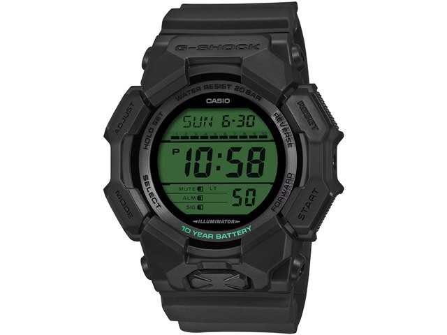 G-SHOCK BLACK AND ELECTRO GREEN GD-010BEG-1JF