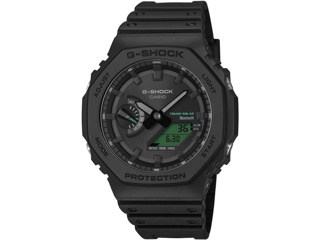 G-SHOCK BLACK AND ELECTRO GREEN GA-B2100BEG-1AJF