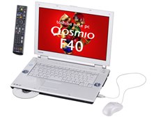 東芝 Qosmio F40/85D (ホワイトモデル) PQF4085DLP ふうてぃぱぱさんの