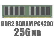 ノーブランド DIMM DDR2 SDRAM PC4200 256MB CL4 オークション比較 - 価格.com