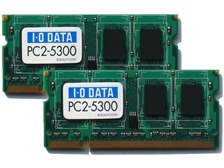 I・O DATA PC2-5300 DDR2 1G×2 箱入 I・O DATA PC2-5300 DDR2 1G×2 箱入 - メルカリ