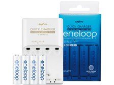 三洋電機 eneloop(エネループ)単3形4個付残容量チェック機能付 急速