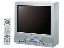 DVD VHS内蔵21型 ブラウン管テレビ パナソニック TH-21VFD30 松下、DVDプレーヤー/VHS/21型TV一体の「3-SHOT T(タウ)」