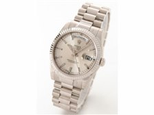 ROLEX 自動巻き腕時計 シルバー ROLEX 腕時計、懐中時計（文字盤カラー：シルバー系