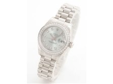 ロレックス デイトジャスト 179136G 10Pダイヤ(アイスブルー