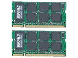バッファロー D2/N800-2GX2/E (SODIMM DDR2 PC2-6400 2GB 2枚組) 価格