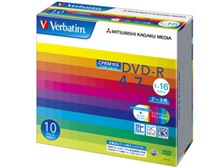 三菱ケミカルメディア Verbatim DHR47JDP10V1 (DVD-R 16倍速 10枚組