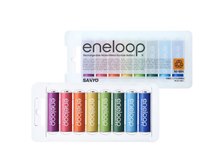 三洋電機 eneloop 充電式ニッケル水素電池 単3形カラー8色パック