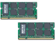 バッファロー D2/N800-4GX2 (SODIMM DDR2 PC2-6400 4GB 2枚組) 価格
