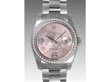小物 A 116244 ピンク ROLEX（ロレックス）デイトジャスト ベゼルダイヤ