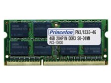プリンストン APPLE ノート用メモリ 4GB PC3-10600 204pin DDR3-SDRAM SO-DIMM PAN3/1333-4G wgteh8f プリンストン APPLE ノート用メモリ 4GB PC3-10600 204pin DDR3