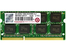 トランセンド JM1066KSN-4G [SODIMM DDR3 PC3-8500 4GB] 価格比較 - 価格.com