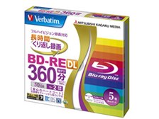 三菱ケミカルメディア Verbatim VBE260NP5V1 [BD-RE DL 2倍速 5枚組