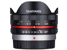 SAMYANG 7.5mm 1:3.5 UMC Fish-eye MFT [ブラック] レビュー評価・評判