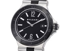 BVLGARI ブルガリ ディアゴノ DG42BSCVD DG42SC 102029【'18年購入】ステンレススチール xラバー メンズ /39173【腕時計】