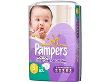 P&G パンパース はじめての肌へのいちばん Sサイズ 62枚入 価格比較