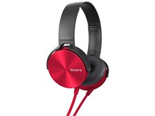 【中古】「非常に良い（無料延長保証）」ソニー SONY ヘッドホン MDR-XB450 : 密閉型 折りたたみ式 レッド MDR-XB450 R SONY MDR-XB450 (R) [レッド] オークション比較 - 価格.com