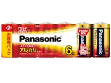 パナソニック アルカリ乾電池 単2形 6本パック LR14XJ/6SW 価格比較 