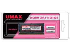 UMAX Castor SoDDR3-8GB-1600 [SODIMM DDR3L PC3L-12800 8GB] 価格比較 - 価格.com